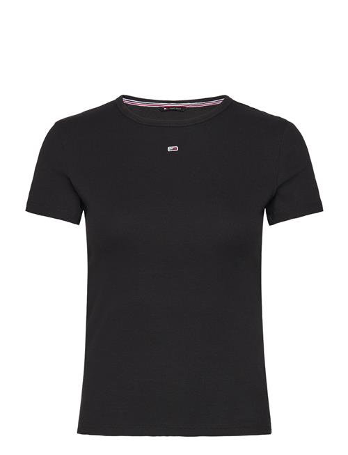Tjw Slim Essential Rib Ss Tommy Jeans Black