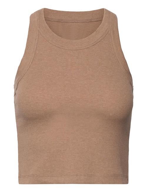 Ease Ribbed Tank Top Aim´n Beige