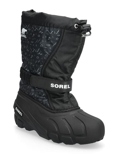 Youth Flurry Boot Print Sorel Black