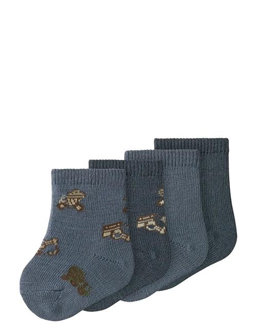 Nbmwak Wo/Bl 4P Sock Name It Blue
