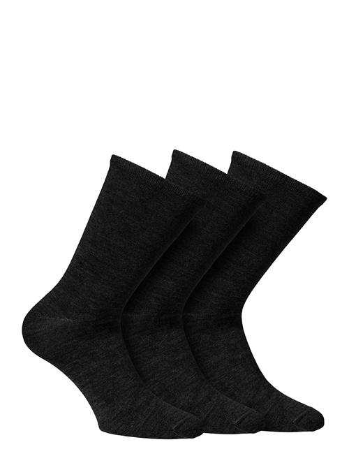 Knitted Merino Socks In 3-Pack Alpacasocks&Co Black