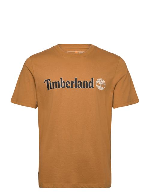 Linear Logo Short Sleeve Tee Timberland Brown