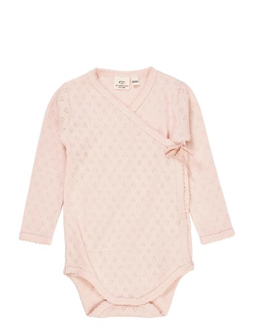 Pointelle Heart Crossover Body Ls Copenhagen Colors Pink
