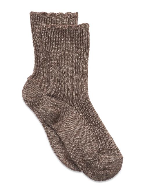 Celosia Glitter Socks Mp Denmark Brown