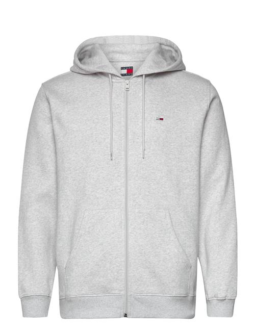 Tjm Reg S Flag Zip Fleece Thru Tommy Jeans Grey