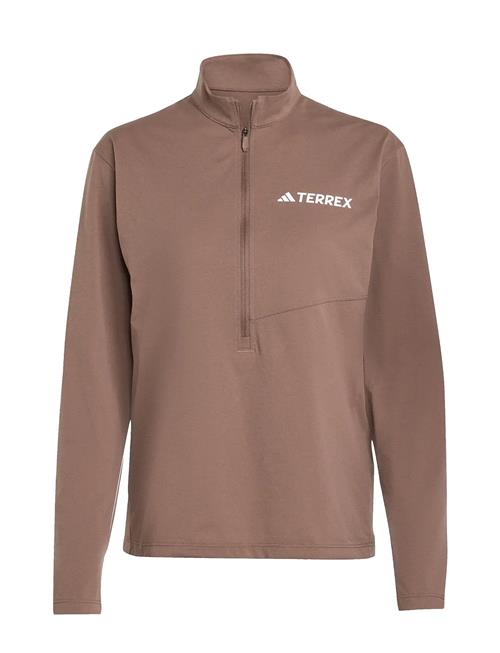 W Mt Halfz Ls T Adidas Terrex Brown