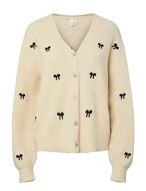 Yasbow Ls Embroided Knit Cardigan S. YAS Beige