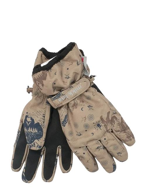 Polyester Gloves Aop Mikk-line Beige