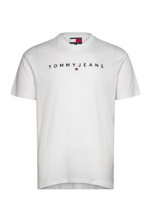 Tjm Reg Linear Logo Tee Ext Tommy Jeans White
