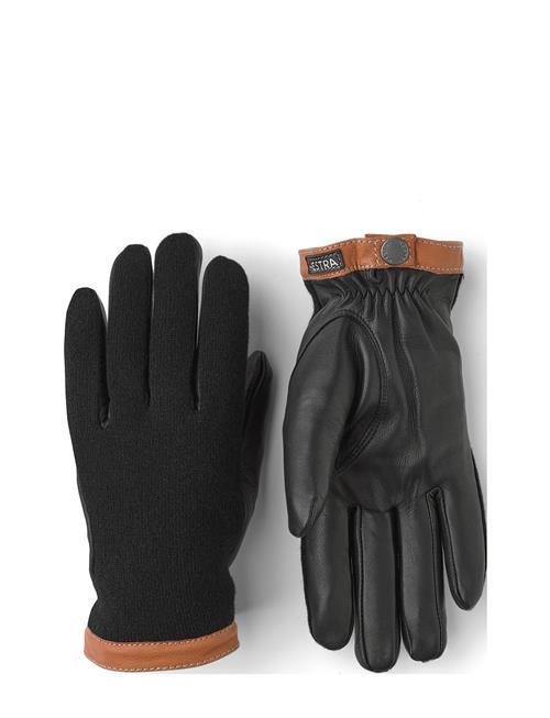 Deerskin Wool Tricot Charcoal/Black Hestra Black