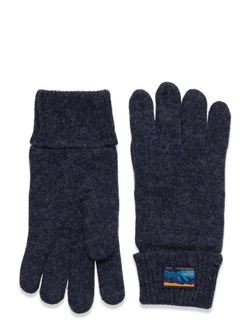Raggwool Glove Brick Red Hestra Navy