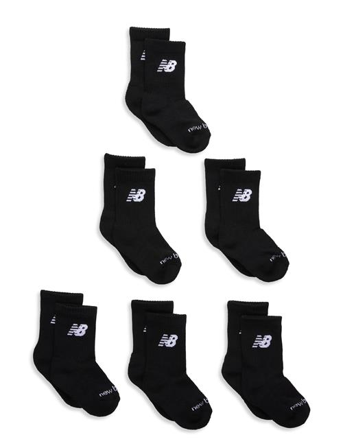Youth Daily Essentials Cushion Crew Socks 6 Pack New Balance Black