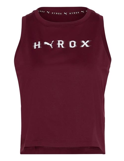 W Puma X Hyrox Cloudspun Thermoadapt Crop Tank PUMA Burgundy
