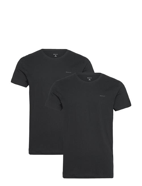 C-Neck T-Shirt 2-Pack GANT Black