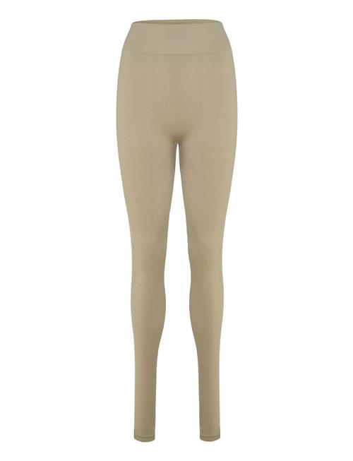 Hmlhiit Seamless High Waist Tights Hummel Beige