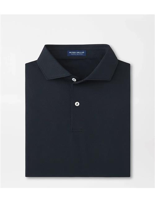 Soul Performance Mesh Polo - Edwin Spread Collar Peter Millar Black