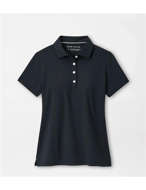 Short Sleeve Button Polo Peter Millar Black
