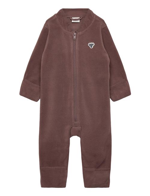 Hmlmini Fleece Zip Suit Bee Hummel Brown
