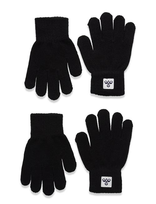 Hmljr Knit Gloves 2-Pack Hummel Black