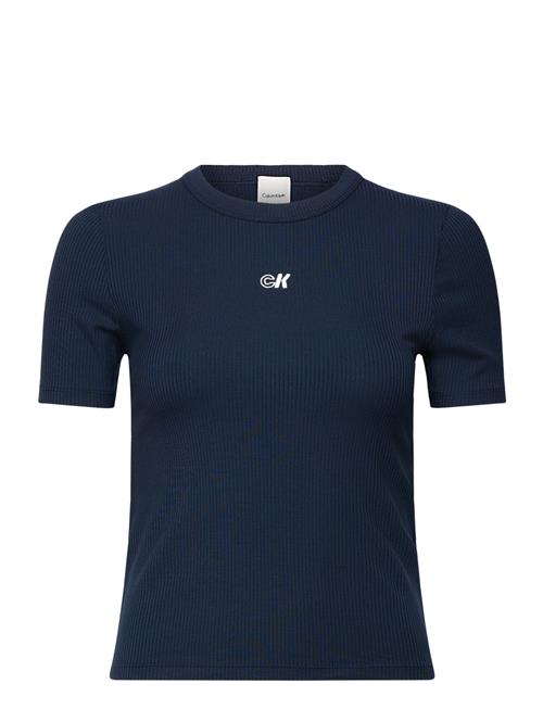 A- Modal Rib Tee Calvin Klein Jeans Navy