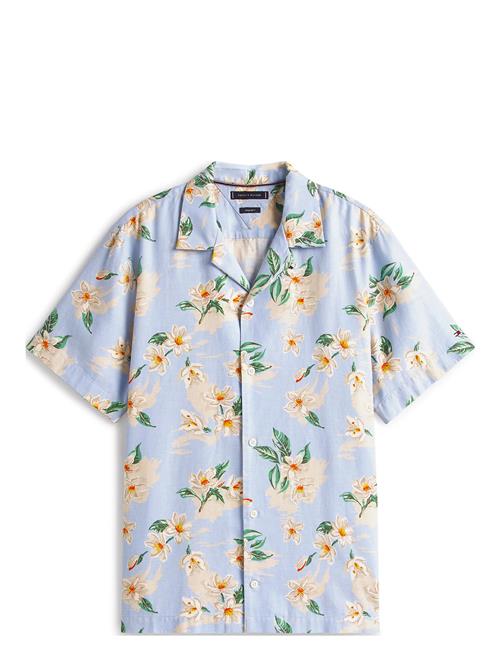 Lightweight Floral Aop Ss Shirt Tommy Hilfiger Blue