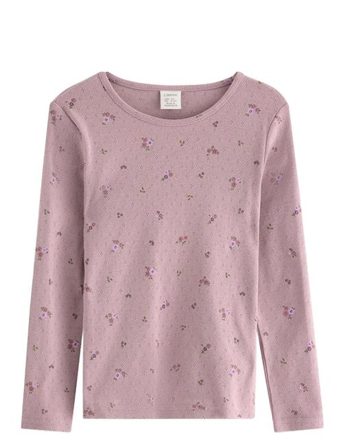 Top Ls Pointelle Aop Lindex Pink