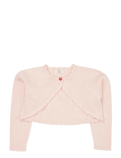 Lt. Knitted Bolero W. Heart Button Copenhagen Colors Pink