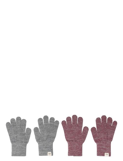 Comfy Glitter Gloves 2-Pack Mp Denmark Patterned