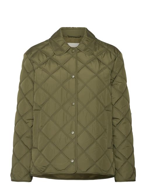 Quilted Jacket With Collar GANT Khaki