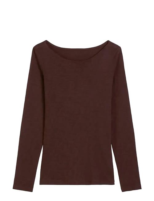 T-Shirts Long Sleeve Marc O'Polo Brown
