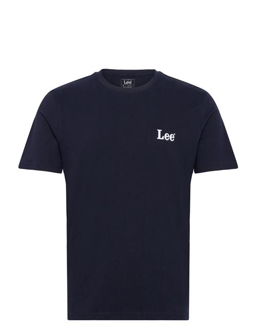 Ss Small Logo Tee Lee Jeans Navy