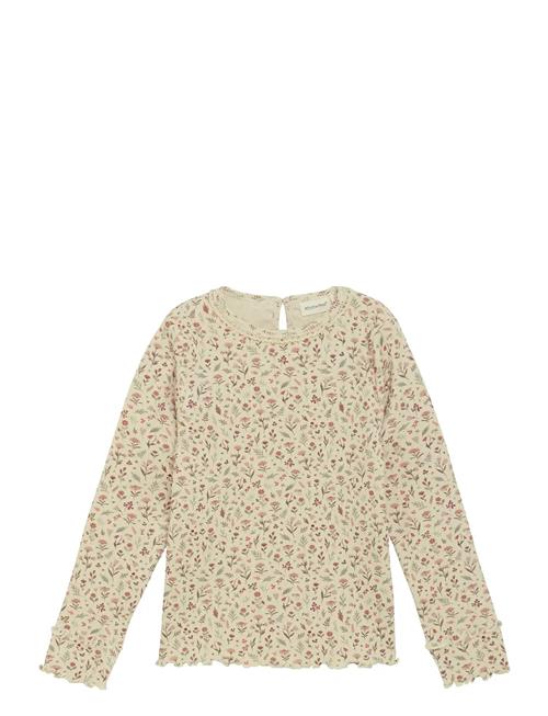 T-Shirt Ls Aop Rib Minymo Pink
