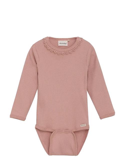 Body Ls Rib Minymo Pink