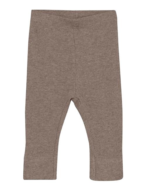 Leggings Melange Rib Fixoni Brown