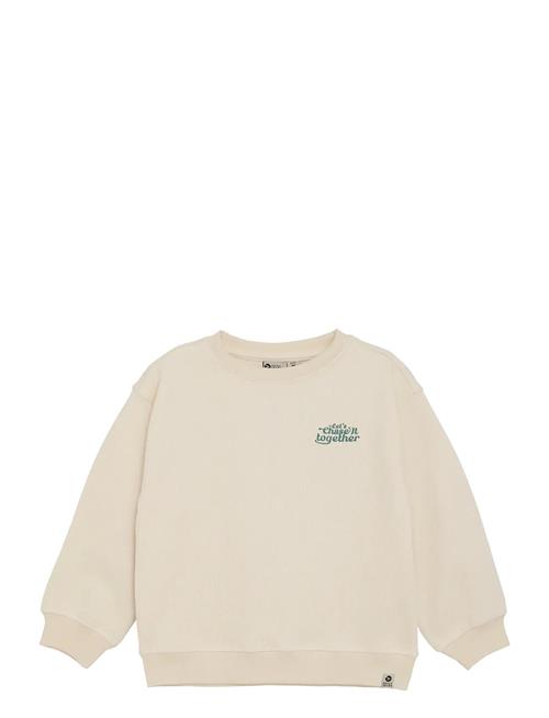 Over D Sweater Backprint Daily 7 Cream