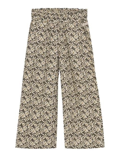 Wide Pants Shiny Flower Daily 7 Patterned