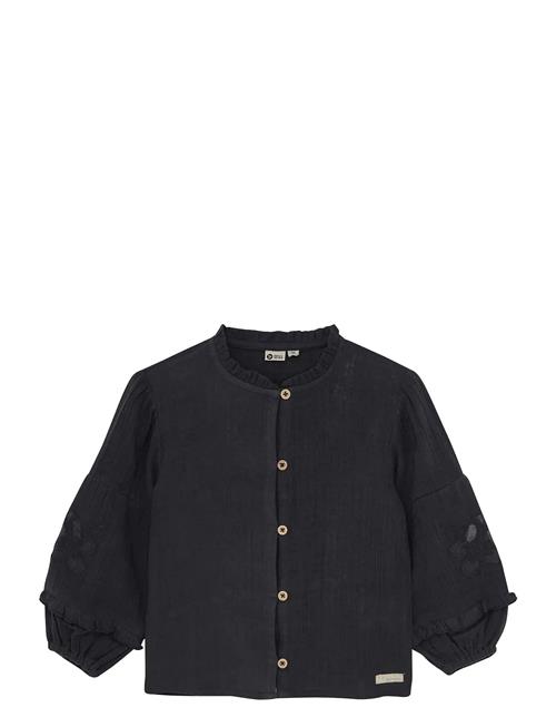 Shirt Longsleeve Lace Daily 7 Black