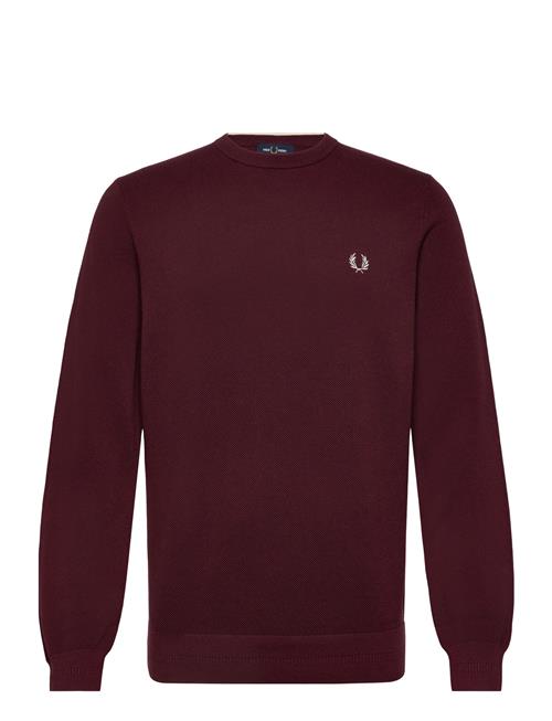 Pique Stitch Jumper Fred Perry Burgundy