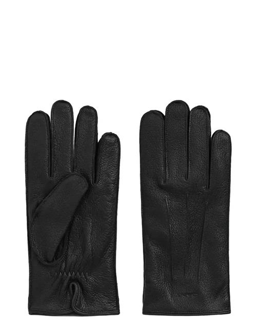 Cashmere Lined Leather Gloves GANT Black