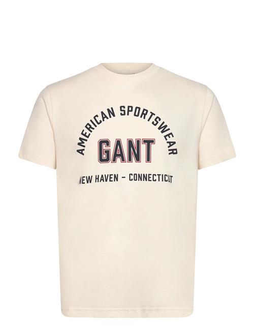 Printed Graphic Ss T-Shirt GANT Cream