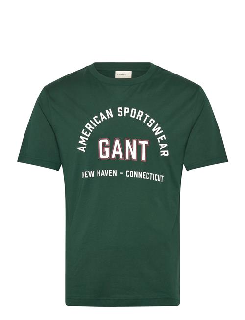 Printed Graphic Ss T-Shirt GANT Green