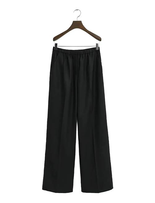 Wool Blend Pull On Pants GANT Black