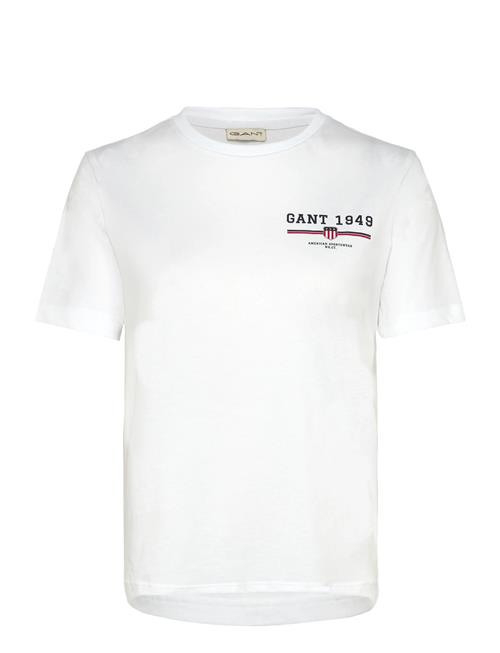 Reg Graphic Ss T-Shirt GANT White
