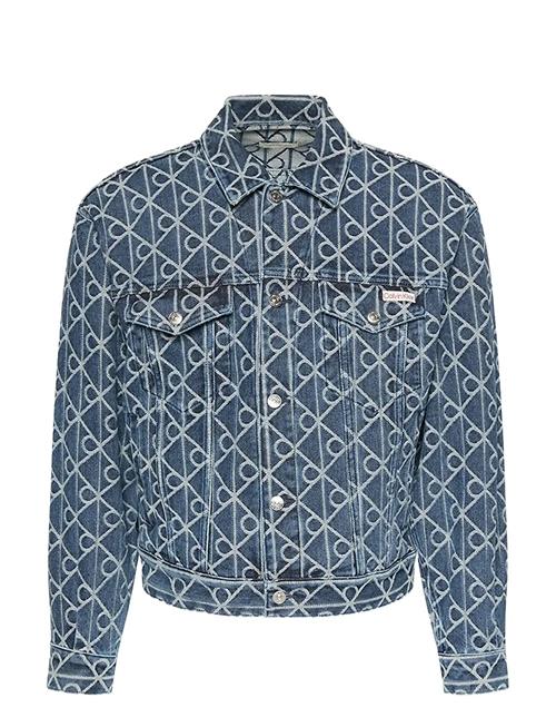 90S Indigo Emblem Jacquard Truck Calvin Klein Jeans Blue