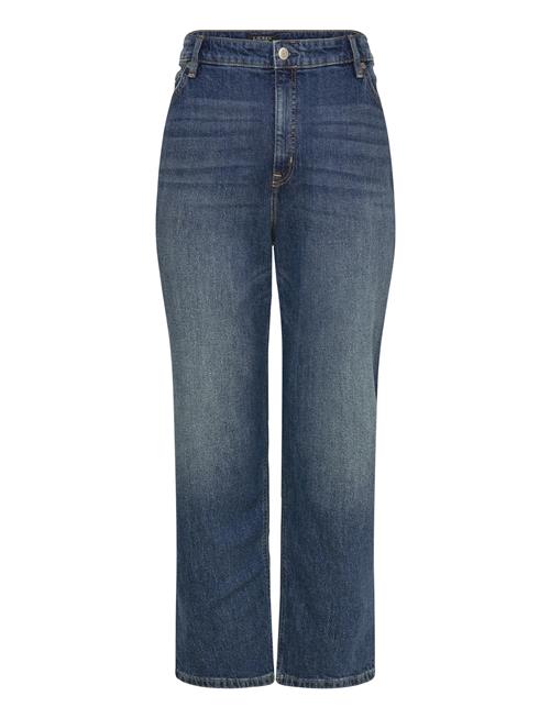 High-Rise Straight Ankle Jean Lauren Women Blue