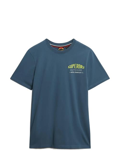 Mountain Relaxed Tee Superdry Blue