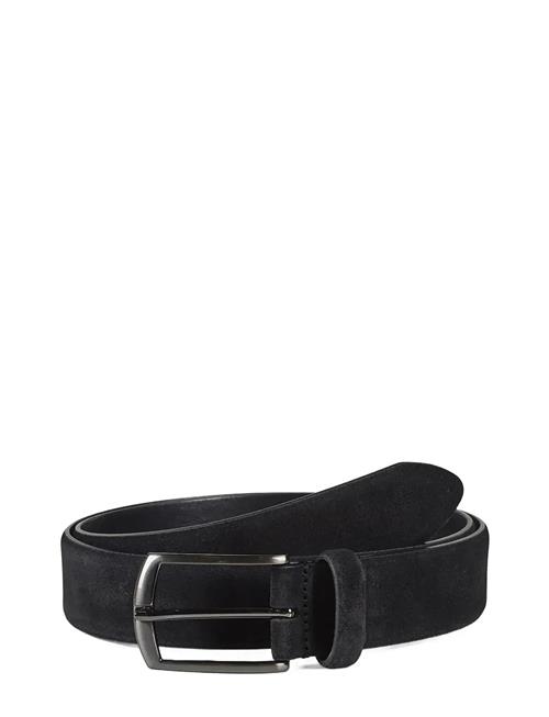Suede Leather Belt Zack Howard London Black