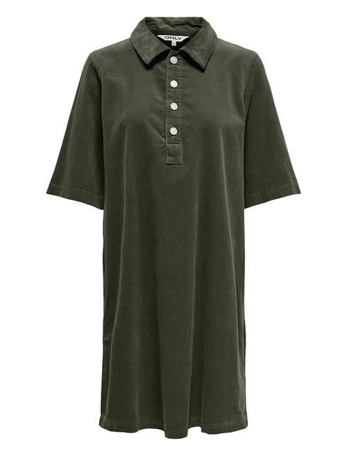 Onlgry-Nessa S/S Cord Dress Pnt ONLY Khaki