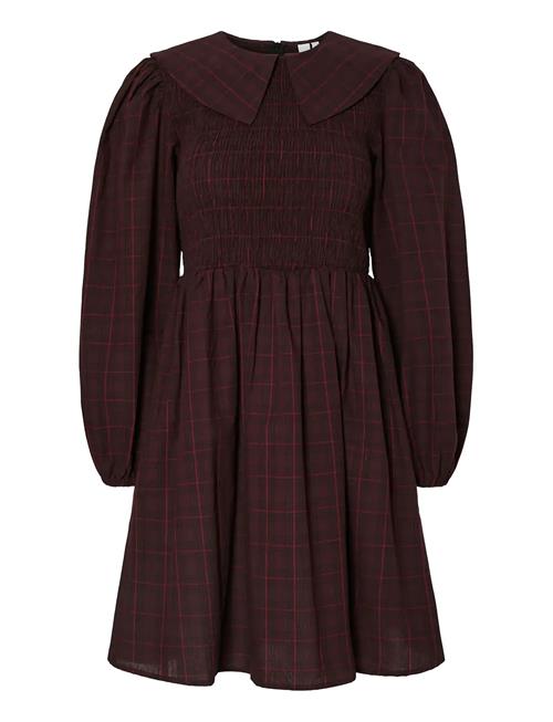 Yaschemma Ls Smock Dress - D2D YAS Brown