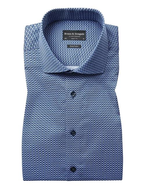 Bs Madsen Modern Fit Shirt Bruun & Stengade Blue